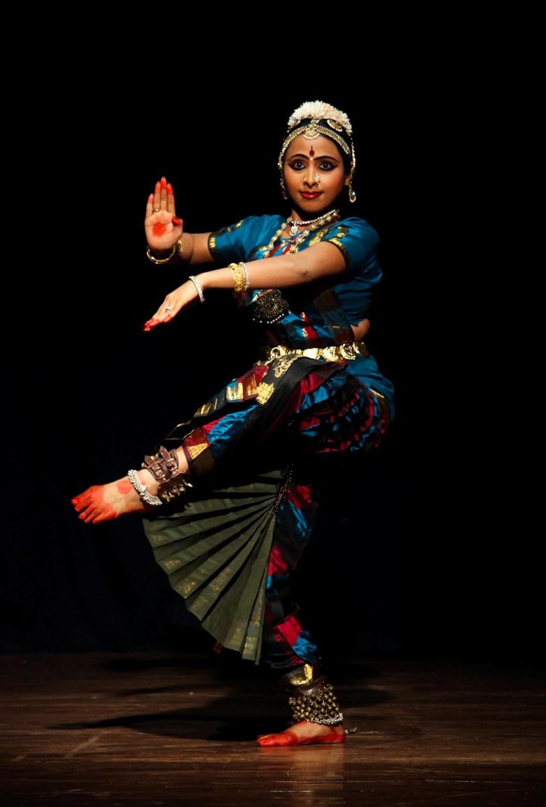 A Bharatanatyam dancer