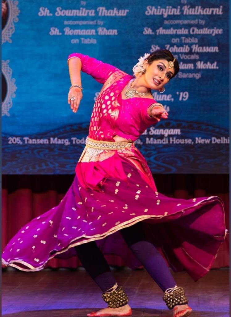 A Kathak dancer