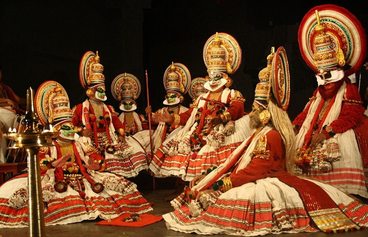 A Kathakali dancer