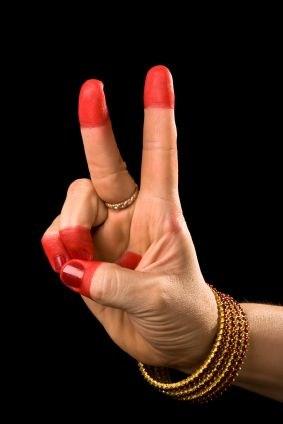 The Kartarimukha mudra